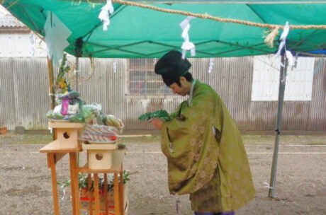 地鎮祭を執り行いました